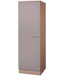 Seitenschrank WIHO KÜCHEN Montana, braun (front: trüffel, korpus: sonoma eiche), B:50cm H:165cm T:57cm, Schränke, 50 cm breit