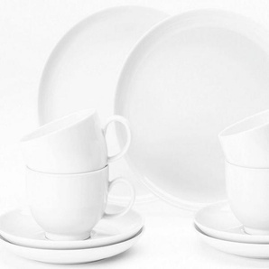 Seltmann Weiden Kaffeeservice Geschirr-Set, Service Lido (18-tlg), 6 Personen, Porzellan, harmonische Formensprache, Made in Germany, 18 Teile, für 6 Personen