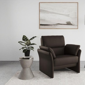 Sessel DOMO COLLECTION Pina Cocktailsessel Gr. Lu x us-Microfaser Lederoptik, B/H/T: 99 cm x 95 cm x 88 cm, braun Einzelsessel Passender Sessel zur Serie, mit Federkern