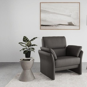 Sessel DOMO COLLECTION Pina Cocktailsessel Gr. Lu x us-Microfaser Lederoptik, B/H/T: 99 cm x 95 cm x 88 cm, grau Einzelsessel Passender Sessel zur Serie, mit Federkern