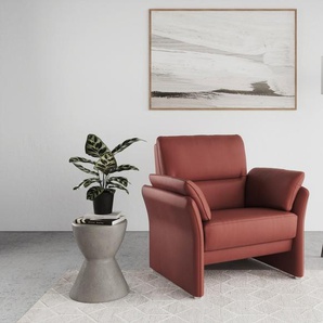 Sessel DOMO COLLECTION Pina Cocktailsessel Gr. Luxus-Microfaser Lederoptik, B/H/T: 99cm x 95cm x 88cm, rot Einzelsessel Passender Sessel zur Serie, mit Federkern