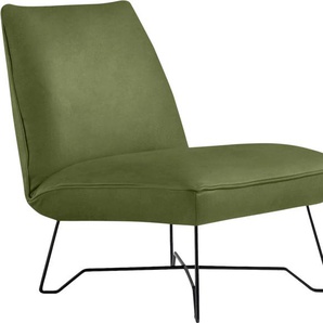 Sessel EGOITALIANO Lia Loungesessel, elegant und stylisch, toller Sitzkomfort Gr. Luxus-Microfaser BLUSH, B/H/T: 62cm x 73cm x 79cm, grün (kiwi) Einzelsessel extravaganter Designsessel, Solitärsessel