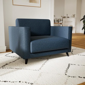 Sessel Jeansblau - Eleganter Sessel: Hochwertige Qualität, einzigartiges Design - 105 x 75 x 98 cm, Individuell konfigurierbar