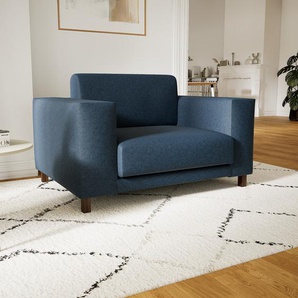 Sessel Jeansblau - Eleganter Sessel: Hochwertige Qualität, einzigartiges Design - 128 x 75 x 98 cm, Individuell konfigurierbar