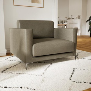 Sessel Kiesgrau - Eleganter Sessel: Hochwertige Qualität, einzigartiges Design - 104 x 75 x 98 cm, Individuell konfigurierbar