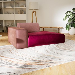 Sessel Samt Brombeerrot - Eleganter Sessel: Hochwertige Qualität, einzigartiges Design - 168 x 72 x 107 cm, Individuell konfigurierbar