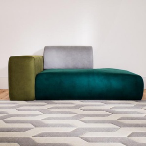 Sessel Samt Petrolblau - Eleganter Sessel: Hochwertige Qualität, einzigartiges Design - 168 x 72 x 107 cm, Individuell konfigurierbar