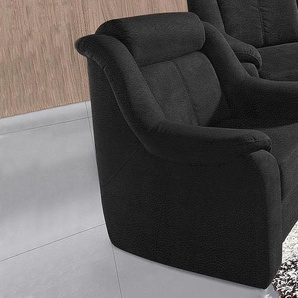 Sessel SIT & MORE Basel Gr. NaturLEDER-Kunstleder, B/H/T: 85cm x 98cm x 95cm, schwarz Polstersessel Sessel