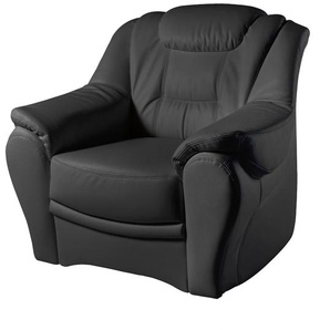 Sessel SIT & MORE Bellevue Gr. NaturLEDER, B/H/T: 98cm x 94cm x 95cm, schwarz Ledersessel Sessel