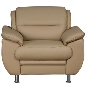 Sessel SIT & MORE Mailand Gr. NaturLEDER, B/H/T: 99cm x 85cm x 90cm, braun (cappuccino) Polstersessel Sessel