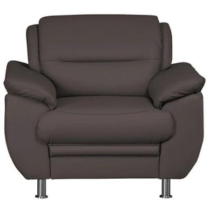 Sessel SIT & MORE Mailand Gr. NaturLEDER, B/H/T: 99cm x 85cm x 90cm, braun (mokka) Polstersessel Sessel