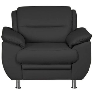 Sessel SIT & MORE Mailand Gr. NaturLEDER, B/H/T: 99cm x 85cm x 90cm, schwarz Polstersessel Sessel