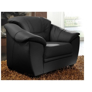 Sessel SIT & MORE Savona Gr. NaturLEDER, B/H/T: 103cm x 90cm x 90cm, schwarz inklusive Federkern