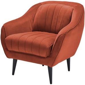 Sessel  Sophia ¦ orange ¦ Maße (cm): B: 86 H: 83 T: 90