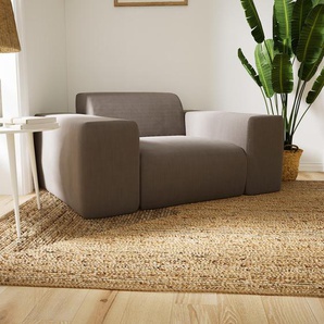 Sessel Taupegrau - Eleganter Sessel: Hochwertige Qualität, einzigartiges Design - 141 x 72 x 107 cm, Individuell konfigurierbar