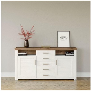 set one by Musterring Sideboard York, Typ 55, mit viel Stauraum, im Landhaus-Stil, B 184 x H 95 cm