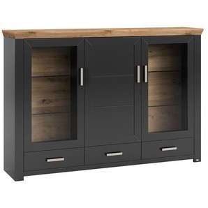 set one York Highboard 184,1x44,2x126,6cm