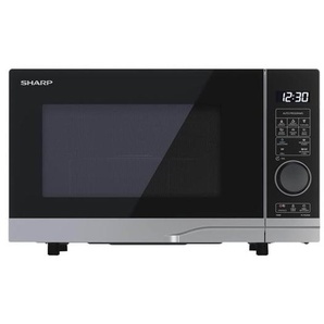 Sharp Premium series YC-PG204AE-S - microwave oven with grill - freestanding - silver