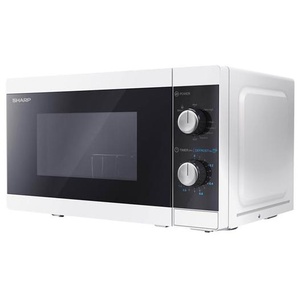 Sharp YC-MG01E-W - microwave oven with grill - freestanding - whiteblack