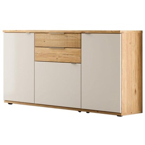 Sideboard Bergen, Risseiche/sandbeige