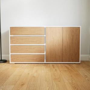 Sideboard Eiche - Sideboard: Schubladen in Eiche & Türen in Eiche - Hochwertige Materialien - 151 x 81 x 34 cm, konfigurierbar
