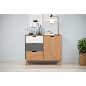 Sideboard Farahn aus Massivholz 96 cm