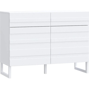 Sideboard FORTE Sideboards Gr. B/H/T: 109,9cm x 82,4cm x 41,6cm, 2 St., weiß