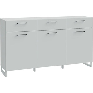 Sideboard FORTE Silba Sideboards Gr. B/H/T: 164,6cm x 93,4cm x 41,1cm, 3 St., grau (secret grey) Breite ca. 164,6 cm