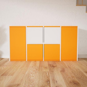 Sideboard Gelb - Designer-Sideboard: Türen in Gelb - Hochwertige Materialien - 156 x 79 x 34 cm, Individuell konfigurierbar