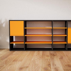 Sideboard Gelb - Designer-Sideboard: Türen in Gelb - Hochwertige Materialien - 192 x 79 x 34 cm, Individuell konfigurierbar