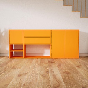 Sideboard Gelb - Sideboard: Schubladen in Gelb & Türen in Gelb - Hochwertige Materialien - 190 x 79 x 34 cm, konfigurierbar