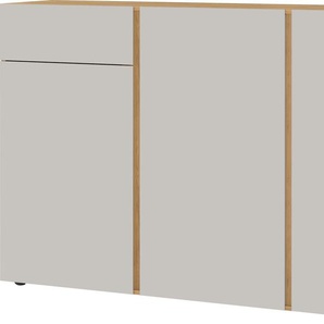 Sideboard GERMANIA Mesa Sideboards Gr. B/H/T: 152 cm x 103 cm x 43 cm, 1 St., braun (navarra, eiche, nachbildung, kaschmir) Breite 152 cm mit Glasfronten