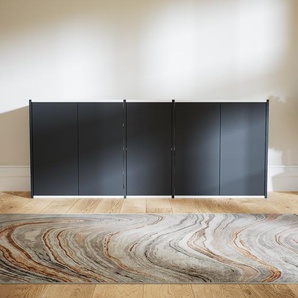 Sideboard Graphitgrau - Designer-Sideboard: Türen in Graphitgrau - Hochwertige Materialien - 190 x 79 x 34 cm, Individuell konfigurierbar