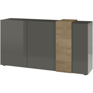 Sideboard - grau - Materialmix - 181 cm - 94 cm - 44 cm | Möbel Kraft