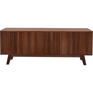 Sideboard GUIDO MARIA KRETSCHMER HOME & LIVING Orlando Sideboards Gr. B/H/T: 170cm x 65cm x 45cm, braun (walnuss) Breite 170 cm, Holzfurnier, Push-to-open-Funktion