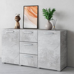 Sideboard HELVETIA Sarah Sideboards grau (beton, optik matt) Sideboards Breite 132 cm