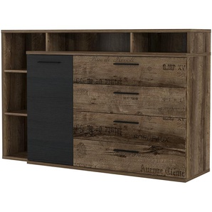 Sideboard - holzfarben - Materialmix - 153,1 cm - 98,5 cm - 41,3 cm | Möbel Kraft