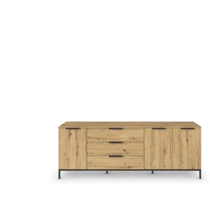 Sideboard ¦ holzfarben ¦ Maße (cm): B: 199 H: 72