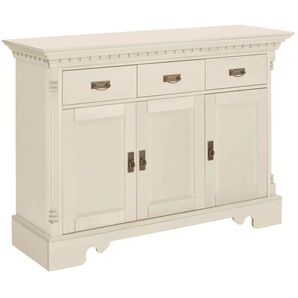 Sideboard HOME AFFAIRE Milan Sideboards Gr. B/H/T: 140cm x 100cm x 47cm, 3 St., beige (cremfarben) Kommode, Breite 140 cm