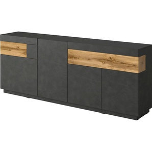 Sideboard INOSIGN SILKE Sideboards grau (anthrazit matera/votaneichefarben) Breite 218, 5 cm