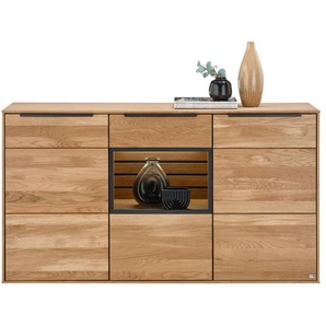 Sideboard Jackson, Eiche teilmassiv, inkl. LED-Beleuchtung