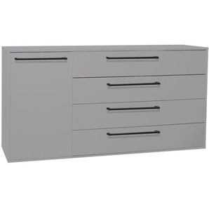 Sideboard Lindos, kreidegrau matt, inkl. Softclose Funktion