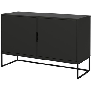 Sideboard  Linera ¦ schwarz ¦ Maße (cm): B: 118 H: 76 T: 43