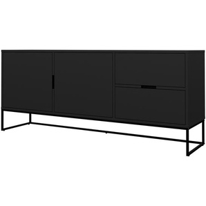 Sideboard I 176 x 76 x 43cm Schwarz