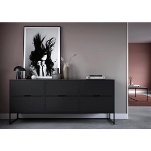 Sideboard II 176 x 76 x 43cm Schwarz