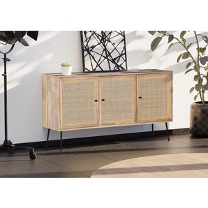 Sideboard 145 x 80 x 42cm Braun/Beige