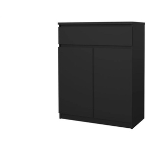 Sideboard  Nardo ¦ schwarz ¦ Maße (cm): B: 80,4 H: 100,4 T: 40