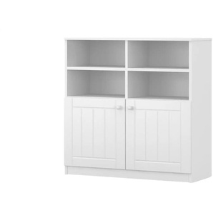 Sideboard  Nordic White ¦ weiß ¦ Maße (cm): B: 90 H: 89 T: 34,5