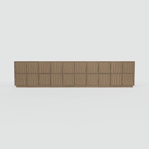 Sideboard Nussbaum - Designer-Sideboard: Türen in Nussbaum - Hochwertige Materialien - 387 x 85 x 34 cm, Individuell konfigurierbar