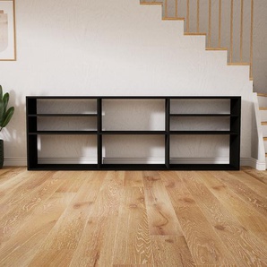 Sideboard Schwarz - Designer-Sideboard: Hochwertige Qualität, einzigartiges Design - 226 x 79 x 34 cm, Individuell konfigurierbar